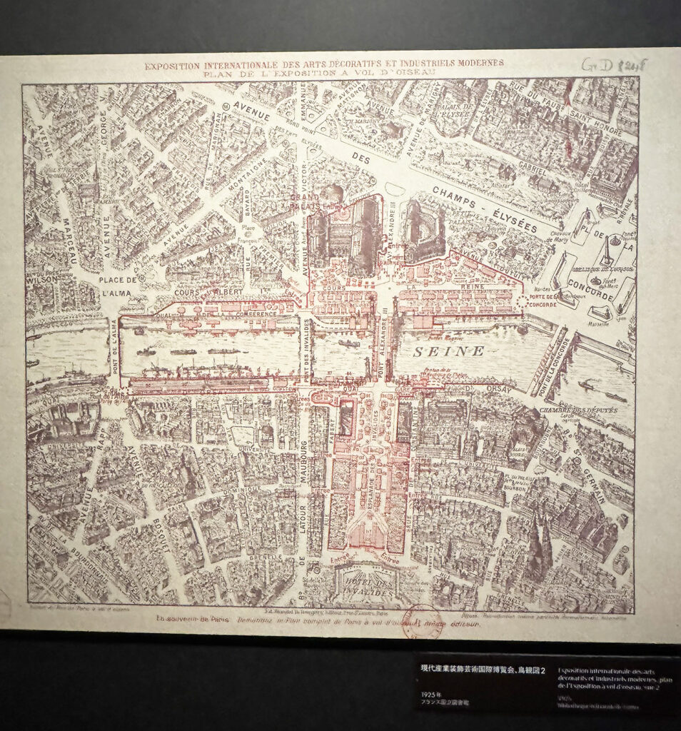 アールデコ展 1925年 地図