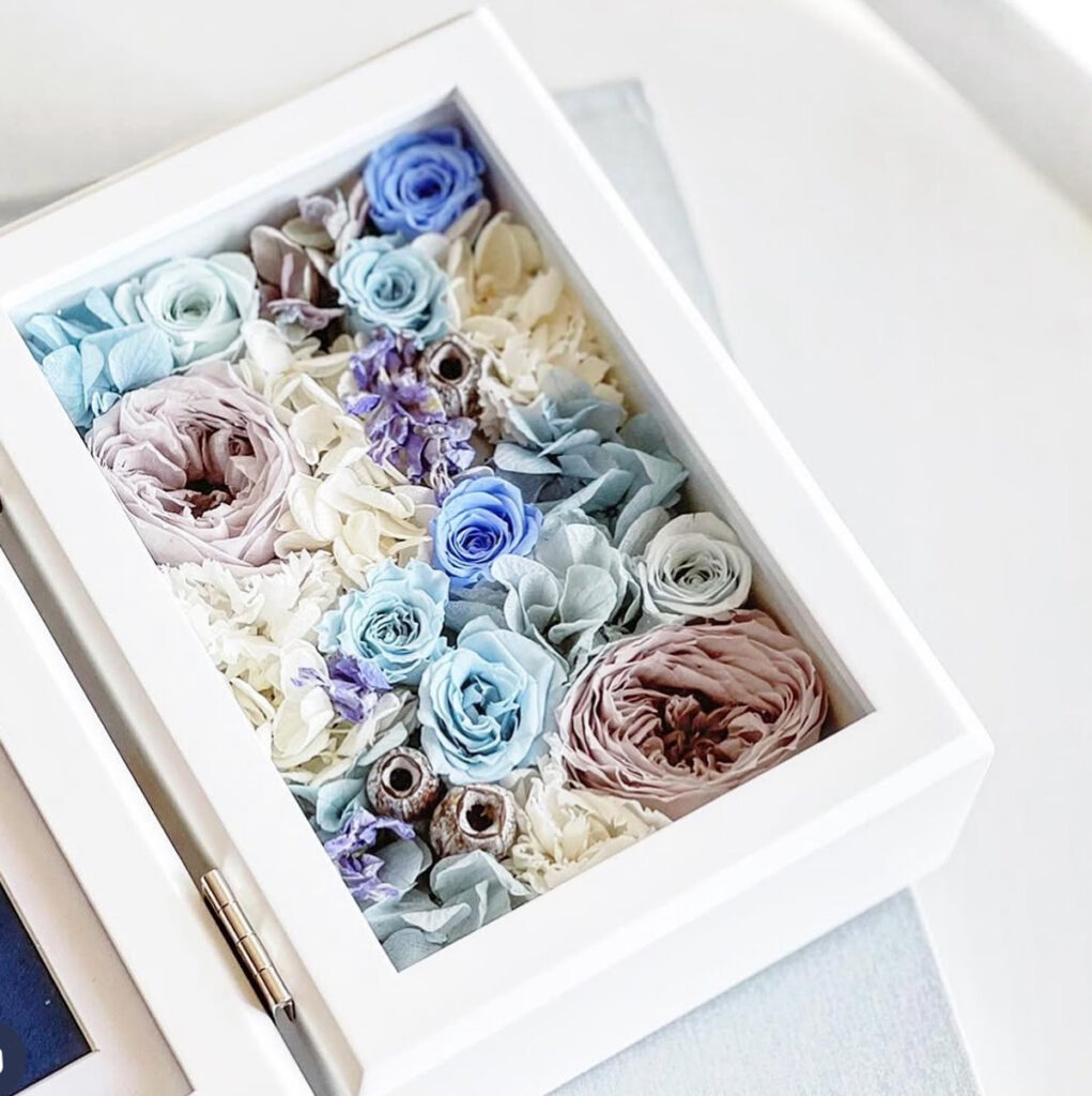 両親贈呈品 子育て感謝状 フォトフレーム サムシングブルー